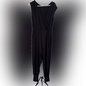 Ted Baker Lyco V Neck Black Jersey Jumpsuit Size 4